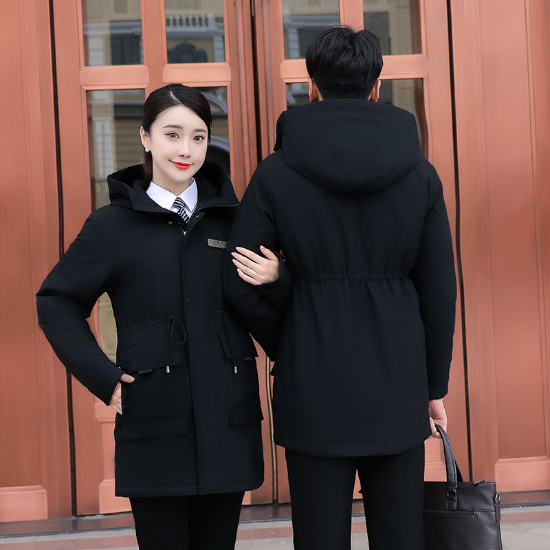 冬季工作服棉衣定制加厚4S店物业前台接待职业装羽绒棉服工装外套,淘宝优惠券,粉丝福利购,淘宝优惠卷