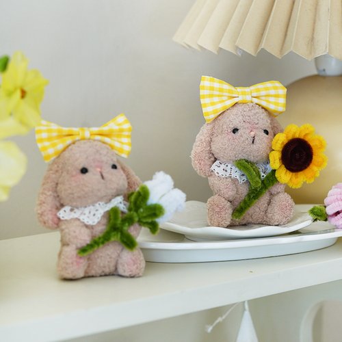 KKV正品小财柴手作DIY羊毛毡套装材料包手工戳戳乐解闷摆件挂件 - 图3