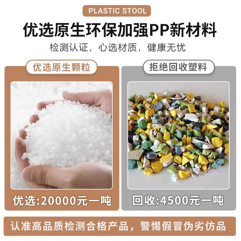 儿童塑料凳子加厚小椅子靠背椅家用板凳小矮凳客厅餐椅沙发换鞋凳 - 图1