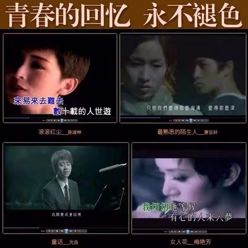 车载U盘华语流行经典歌手成名曲无损高品质怀旧老歌音视频usb优盘 - 图1