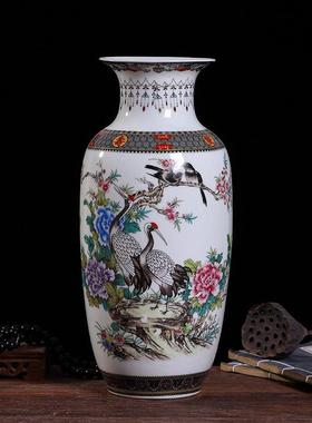 中式茶室软装茶柜酒柜装饰摆件博古架陶瓷青花瓷花瓶瓷器工艺品