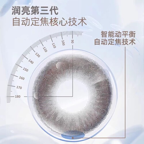 现货速发润亮散光隐形眼镜定制美瞳季抛近视高度数订制旗舰店正品 - 图2