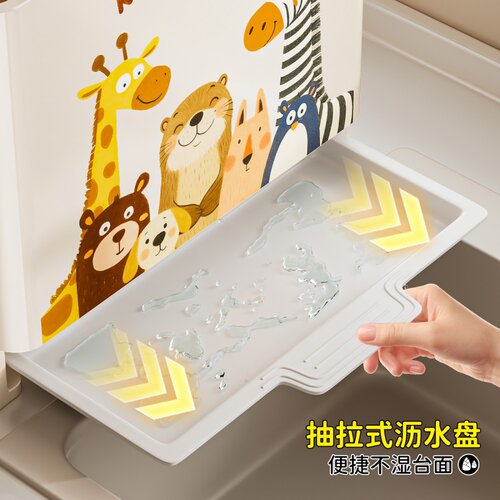 筷子收纳盒壁挂式家用放筷子筒厨房置物架沥水装勺子筷篓笼免打孔 - 图1