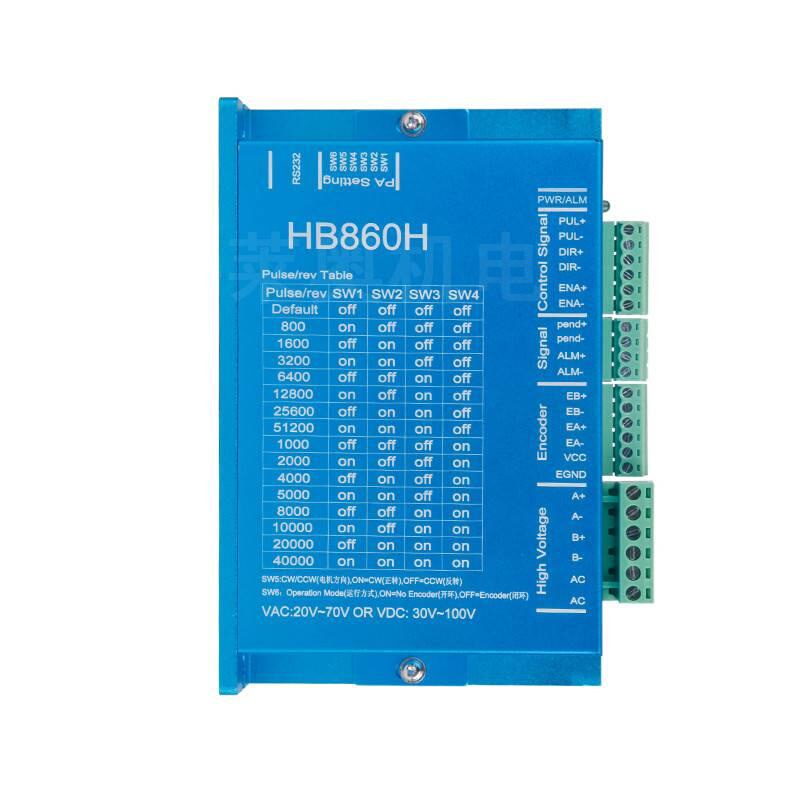 86闭环步进电机驱动器HB860H带编码器伺服步进驱动器AC18-80V-图0