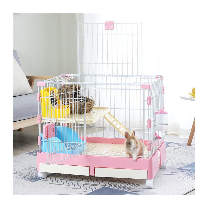 特大号兔笼兔子笼自动清粪防喷尿双层兔笼子荷兰猪龙猫笼子用品-图3