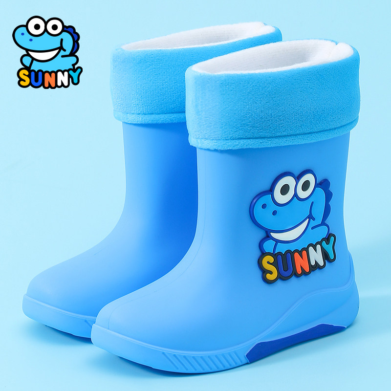 儿童雨鞋男孩冬季加绒保暖男童雨靴宝宝小孩女款胶鞋防滑水鞋女童,淘宝优惠券,粉丝福利购,淘宝优惠卷