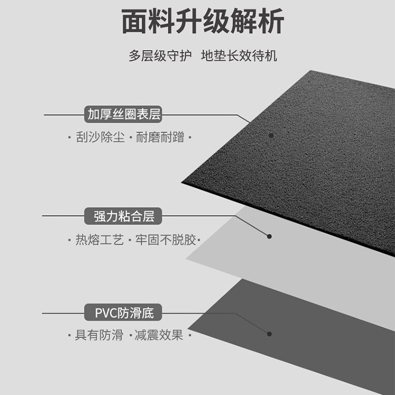 商用地毯定制丝圈地垫饭店酒店迎宾茶餐厅门口进门脚垫室外防滑垫