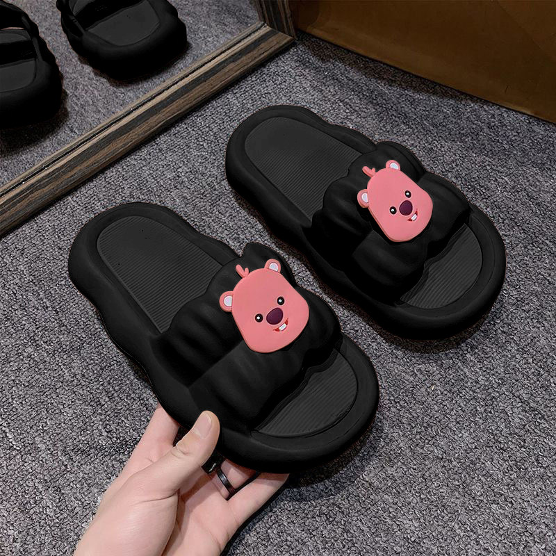 2024新款可爱小海狸标拖鞋女夏季外穿室内家居浴室洗澡防滑凉拖鞋