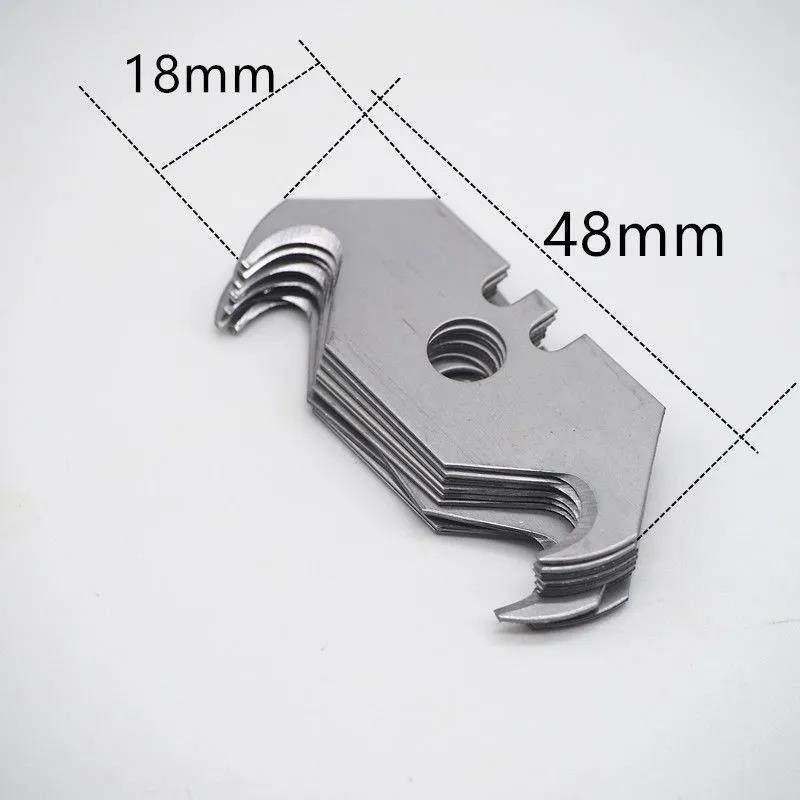 梯形勾刀牛角羊角刀片壁纸刀加厚裁纸刀剥电线缆美工刀架墙纸重型 - 图1