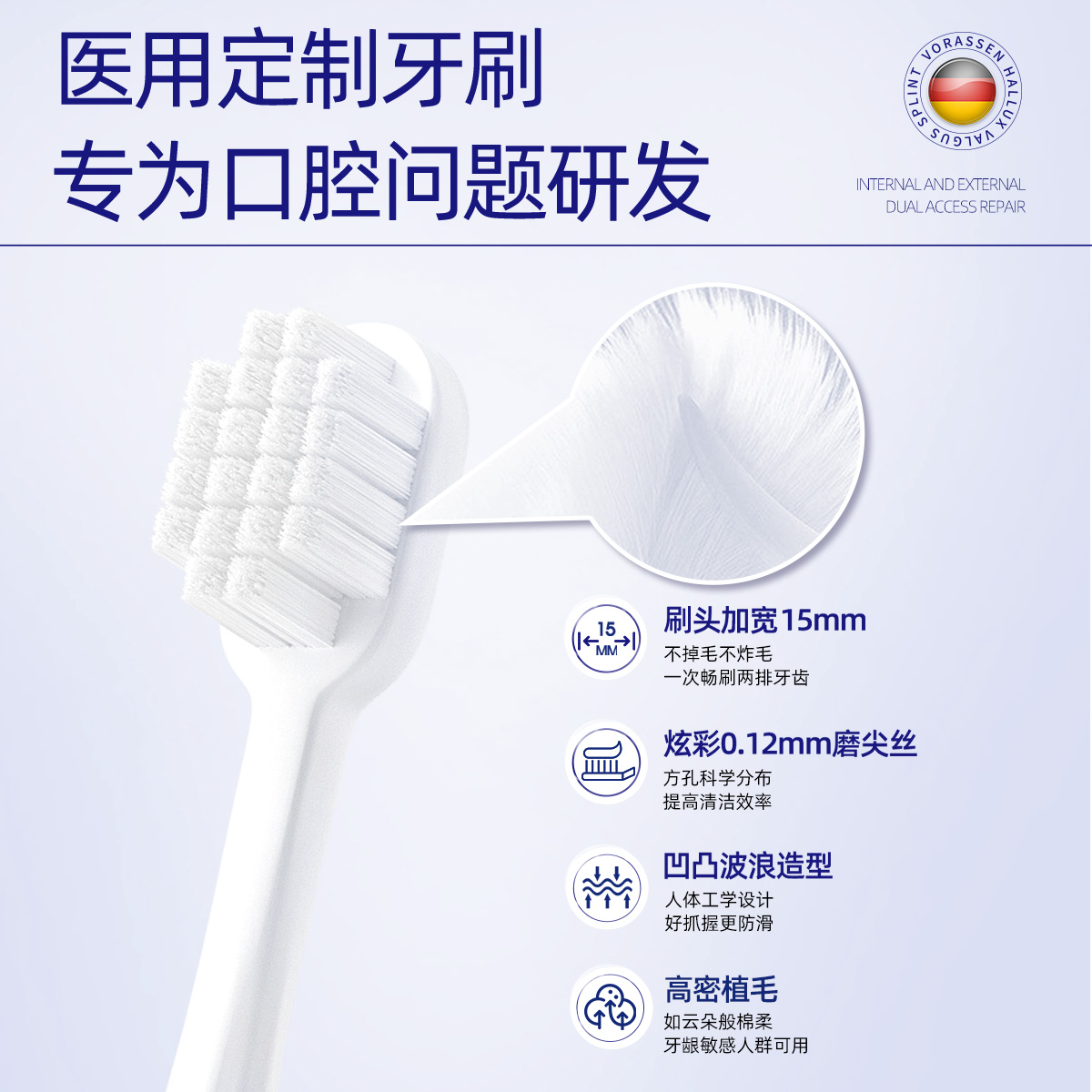 医用非牙膏抗敏美白去黄去口臭牙齿洗白牙黄沃朗森正品官方旗舰店 - 图3