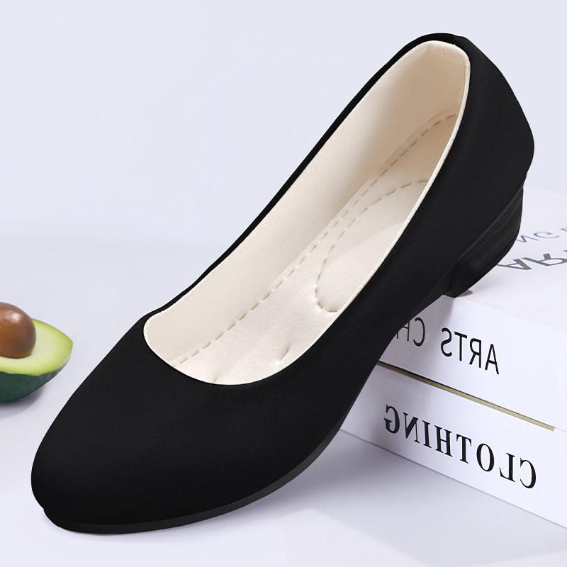 老北京布鞋女官方旗舰店新款正品工作鞋酒店平底不累脚黑色豆豆鞋,淘宝优惠券,粉丝福利购,淘宝优惠卷