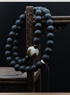 普陀山药珀莲花2圈手串 送女友国风手链闺蜜礼物精致显白甜美