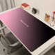 High-end gradient black and pink minimalist rubber edge-locking table mat