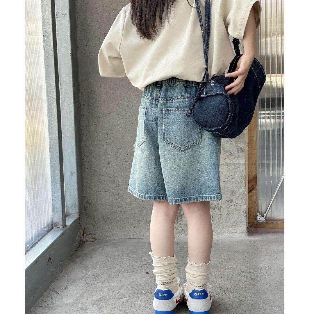 女童裤子中大童夏装新款宽松牛仔短裤潮牌童装小女孩洋派五分裤子,淘宝优惠券,粉丝福利购,淘宝优惠卷
