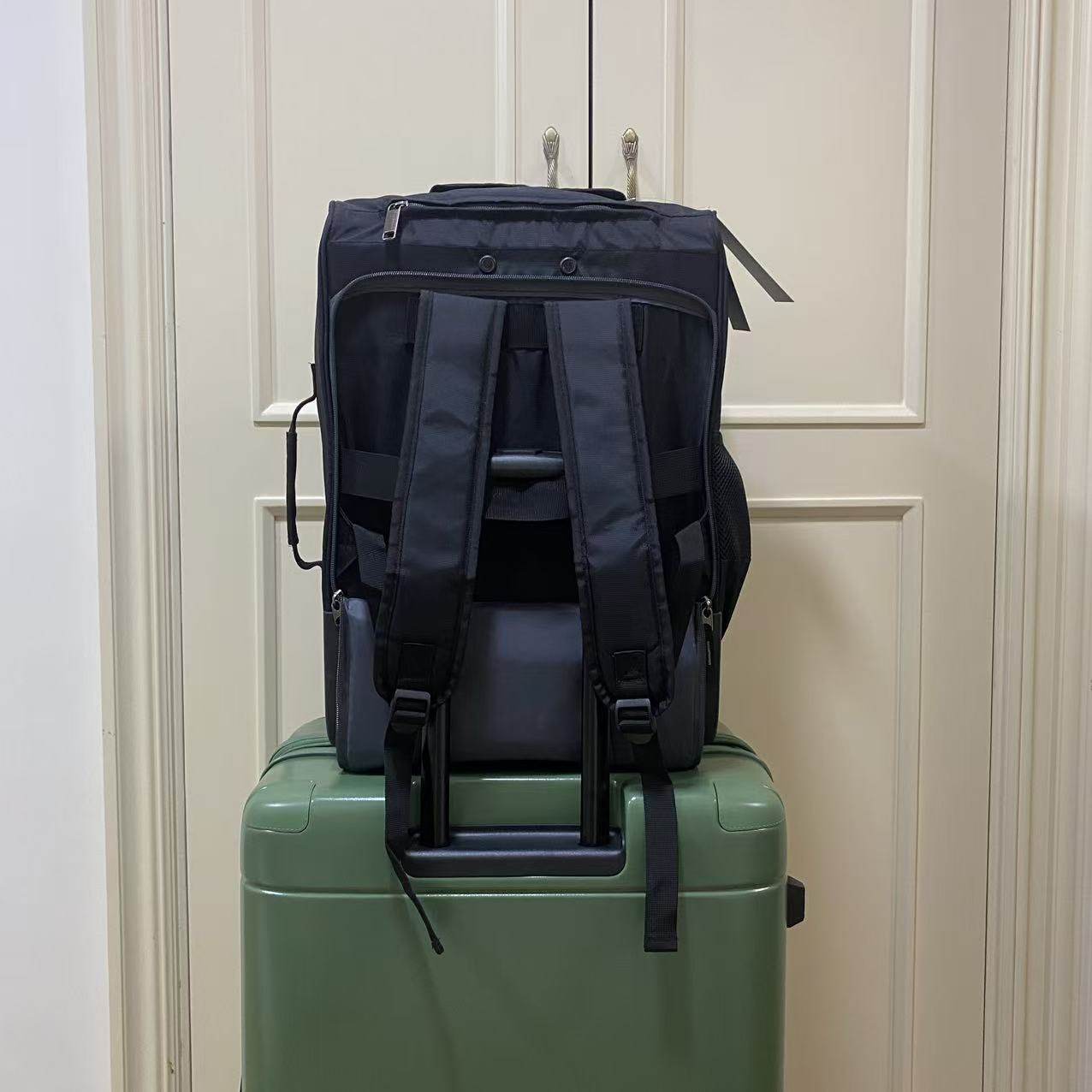 超轻2kg可背可拉可折叠拉杆背包可扩容旅行包大容量防水拖轮包,淘宝优惠券,粉丝福利购,淘宝优惠卷