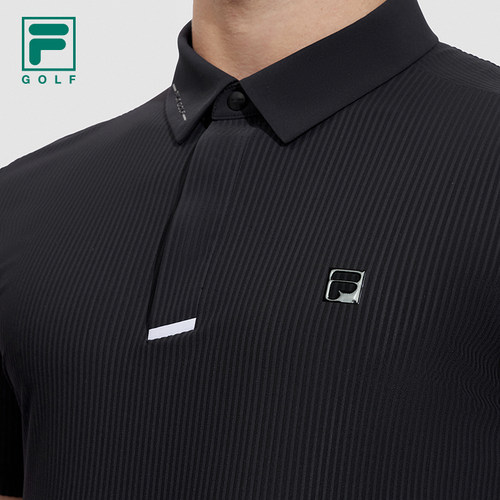 FILA 斐乐男子翻领短袖科技POLO衫2024夏新款高尔夫运动防晒上衣 - 图3