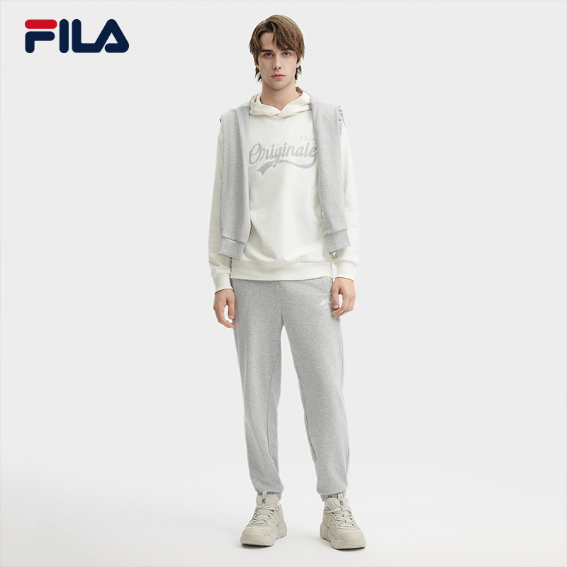 FILA斐乐官方男士针织长裤2024冬季新款百搭舒适休闲收口男运动裤,淘宝优惠券,粉丝福利购,淘宝优惠卷