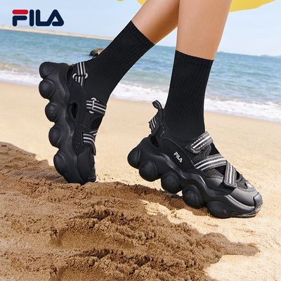 FILA 斐乐官方女鞋草莓凉鞋厚底增高玛丽珍运动透气凉拖女沙滩鞋