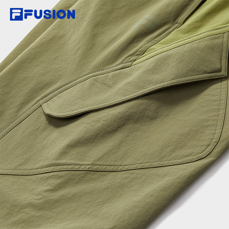 FILA FUSION斐乐潮牌梭织长裤男2025春季新款时尚休闲宽松工装裤,淘宝优惠券,粉丝福利购,淘宝优惠卷