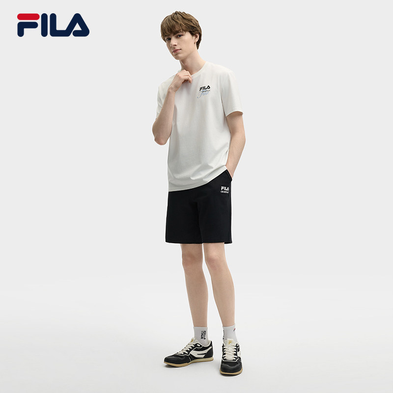 FILA 斐乐官方男子针织短袖衫2025夏新款时尚休闲纯棉凉感舒适T恤,淘宝优惠券,粉丝福利购,淘宝优惠卷