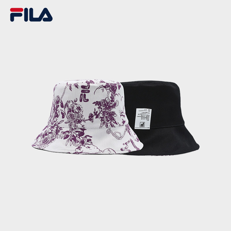 FILA 斐乐官方女帽圆帽2025春季新款时尚休闲两面戴渔夫帽遮阳帽,淘宝优惠券,粉丝福利购,淘宝优惠卷