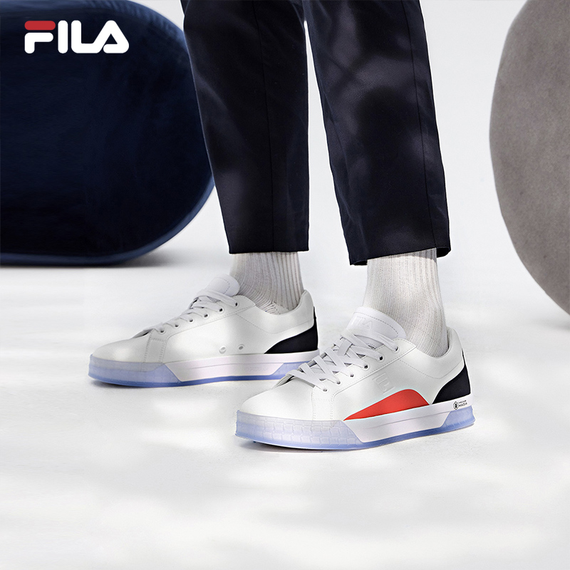 【张艺兴同款】FILA 斐乐男鞋摩登板鞋2022新款百搭轻便小白鞋ACE - 图1