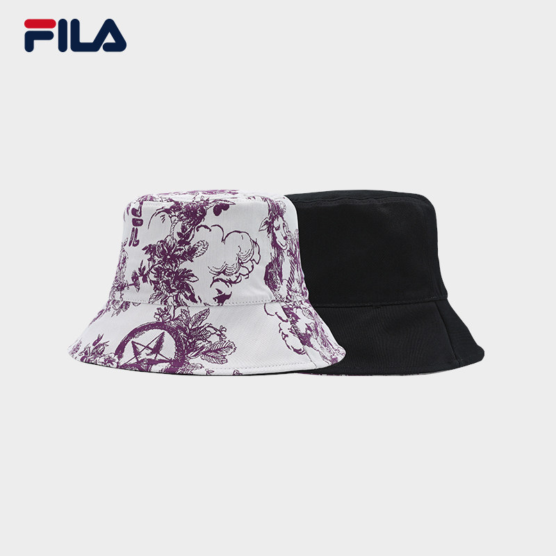 FILA 斐乐官方女帽圆帽2025春季新款时尚休闲两面戴渔夫帽遮阳帽,淘宝优惠券,粉丝福利购,淘宝优惠卷
