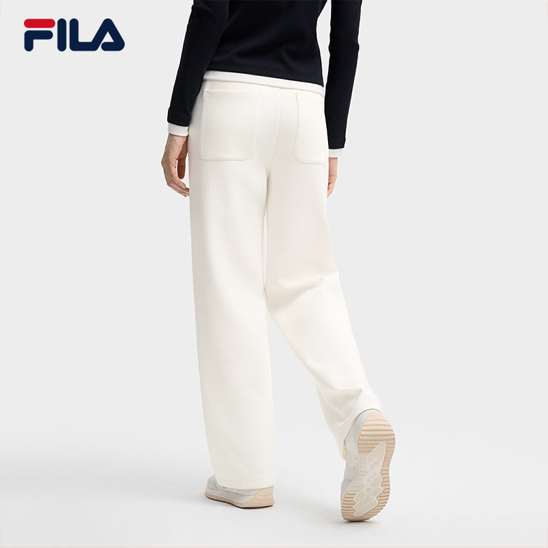 FILA 斐乐官方女士针织长裤2025秋季新款时尚百搭简约舒适YODAR裤,淘宝优惠券,粉丝福利购,淘宝优惠卷