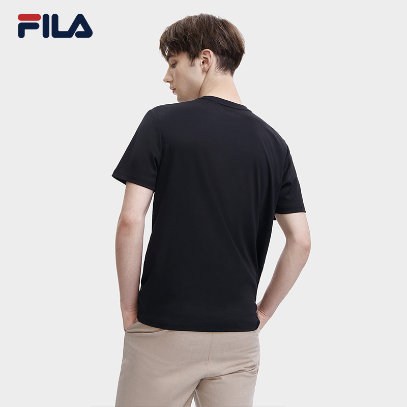 FILA斐乐官方男士短袖T恤夏季时尚休闲针织运动上衣运动圆领半袖,淘宝优惠券,粉丝福利购,淘宝优惠卷