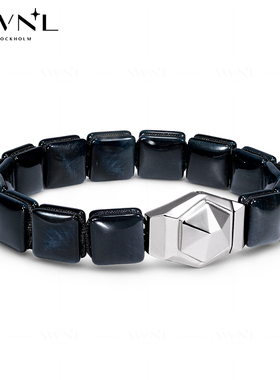 AWNL维京勇者之盾鹰眼石手链