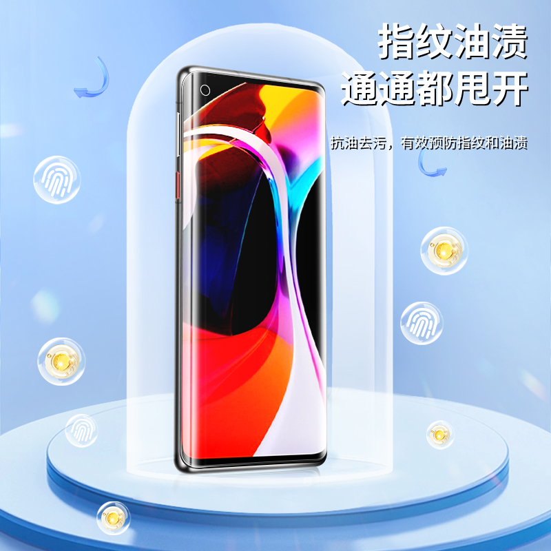 适用小米10水凝膜高清无白边mi10pro/s手机膜曲面保护10至尊纪念版钢化膜抗蓝光纳米xiaomi10青春版全包边por - 图3