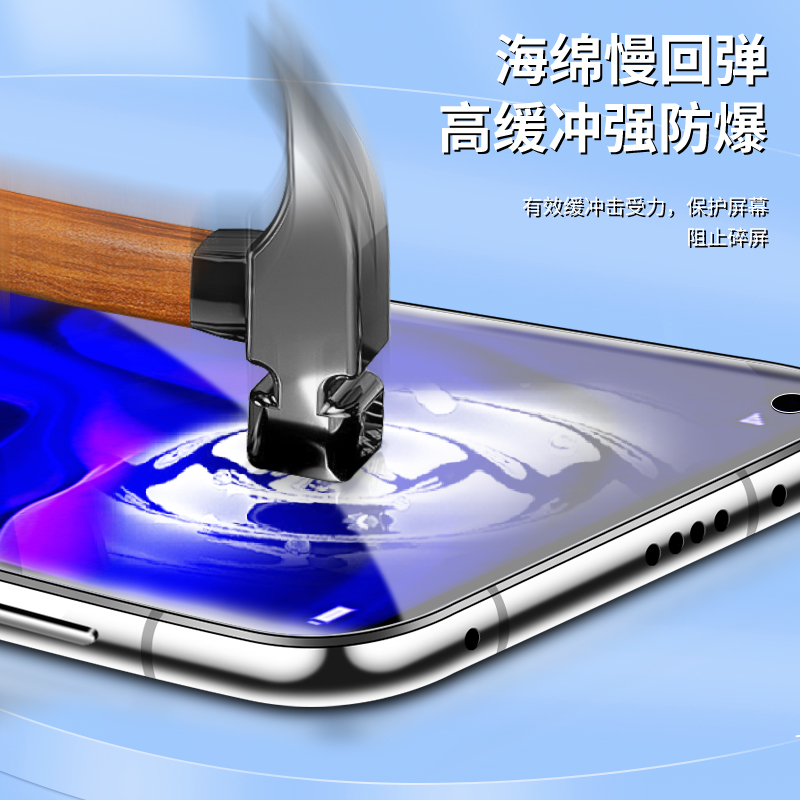 适用华为nova4水凝膜全屏覆盖防摔huaweinova4e手机膜高清保护nova4钢化膜无白边防指纹VCE-AL00抗蓝光全包边-图1