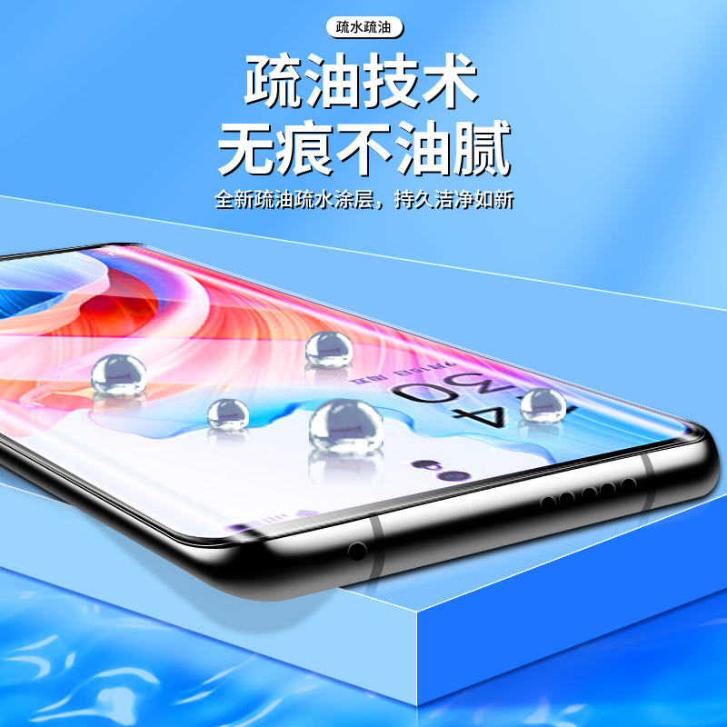 适用oppoa2pro钢化膜全屏全覆盖抗蓝光保护a2pro手机膜曲面护眼无白边玻璃0pp0水凝膜高清抗摔屏保防指纹新款 - 图2