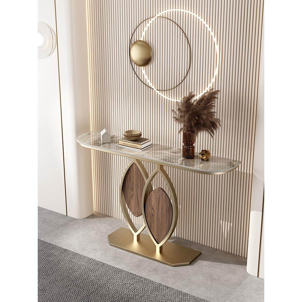 意式岩板创意玄关台入户轻奢玄关桌极简风格玄关柜靠墙半圆端景台,淘宝优惠券,粉丝福利购,淘宝优惠卷