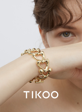 TIKOO爱心手链18K金原创设计轻奢