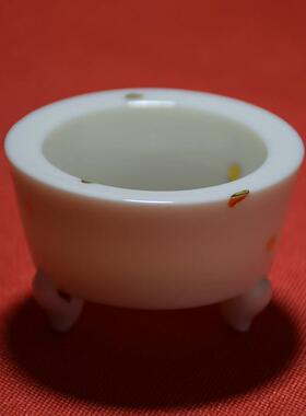 可爱香炉茶道香薰炉陶瓷家居线香檀香香插底座托盘家用室内迷你