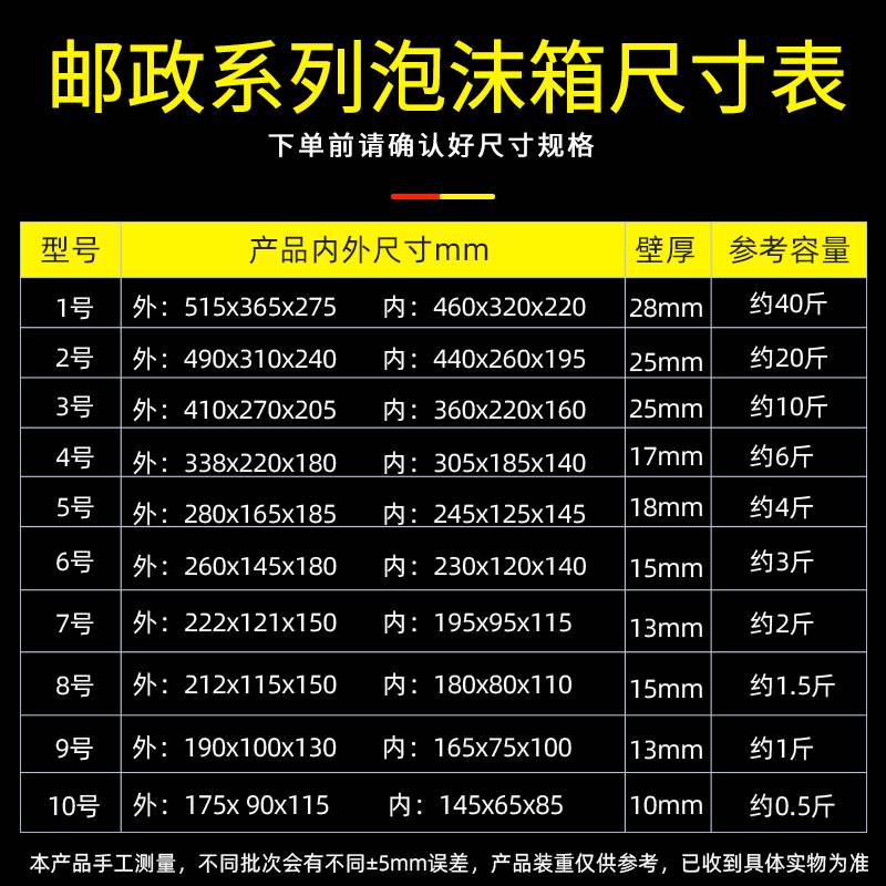 泡沫箱纸箱套装快递专用泡沫箱带纸箱配套水果冻品保温箱-图0