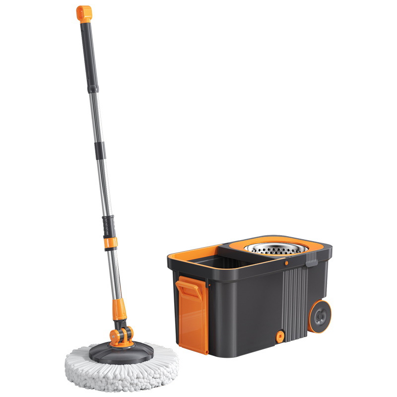 旋转拖把家用免手洗一拖净墩布桶2024新款拖地自动甩干拖布 - 图1
