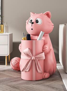 可爱的猫客厅入口储物柜家居配件沙发电视柜地板摆件乔迁礼物