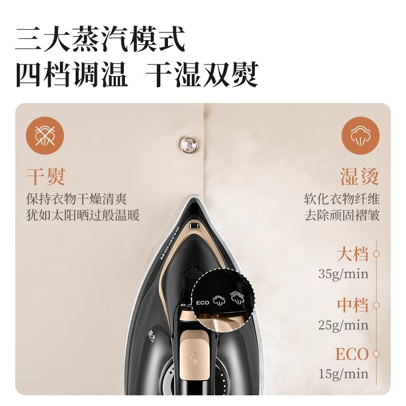 苏泊尔熨斗电熨斗烫衣服熨烫机家用手持小型老式蒸汽大功率烫斗