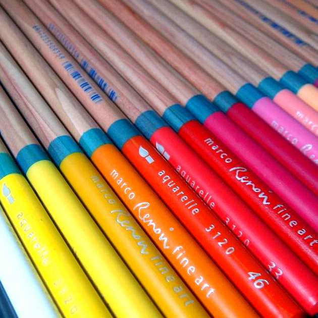 马可雷诺阿水溶性彩铅笔3120单支单色补色72色彩色铅笔专业配色-图2