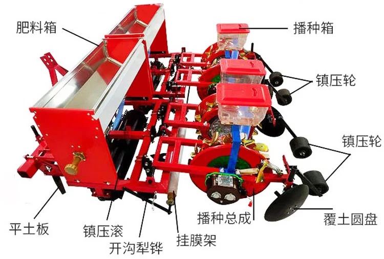 玉米播种覆膜机 多用黄豆精播机 甜玉米毛豆施肥铺膜播种机 - 图3