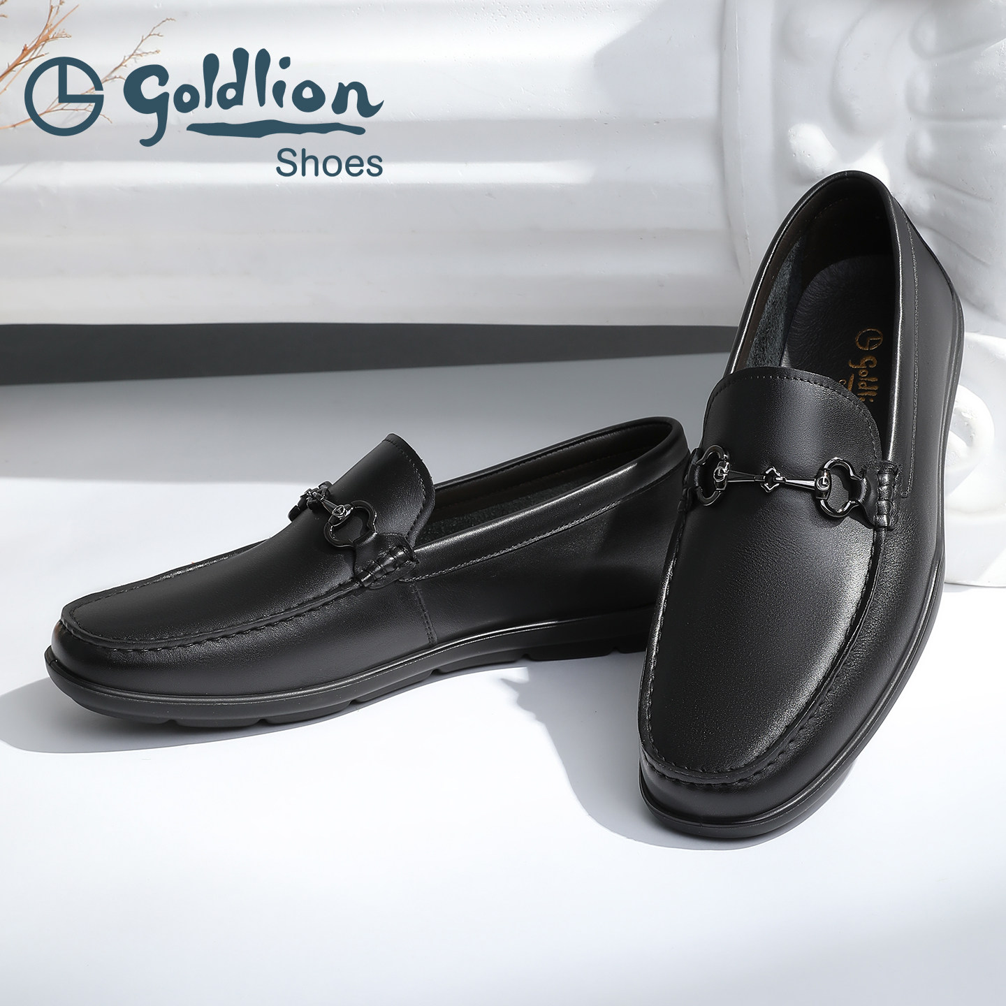 金利来官方商务真皮豆豆鞋一脚蹬软底乐福鞋休闲皮鞋正品26年新款,淘宝优惠券,粉丝福利购,淘宝优惠卷