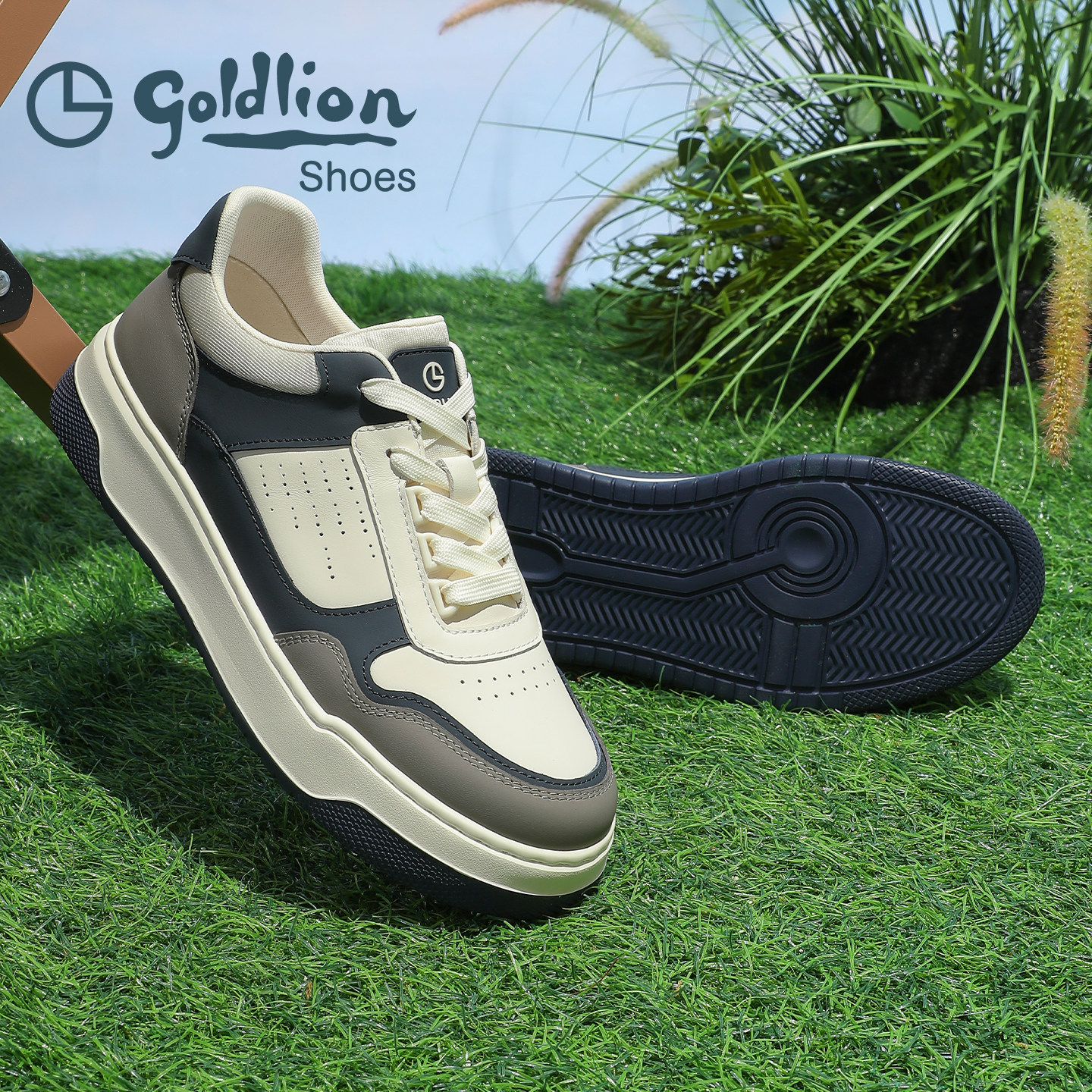 金利来官方男鞋真皮休闲板鞋百搭潮流运动鞋男士皮鞋,淘宝优惠券,粉丝福利购,淘宝优惠卷