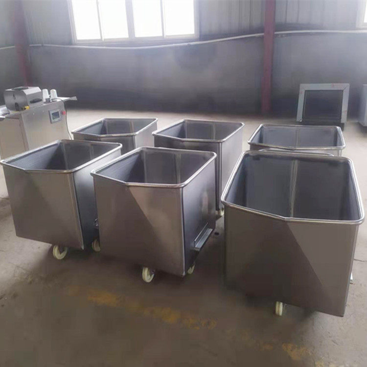 不锈钢桶车料车 食品不锈钢肉料车 200升小料车滚揉机配套上料车,淘宝优惠券,粉丝福利购,淘宝优惠卷