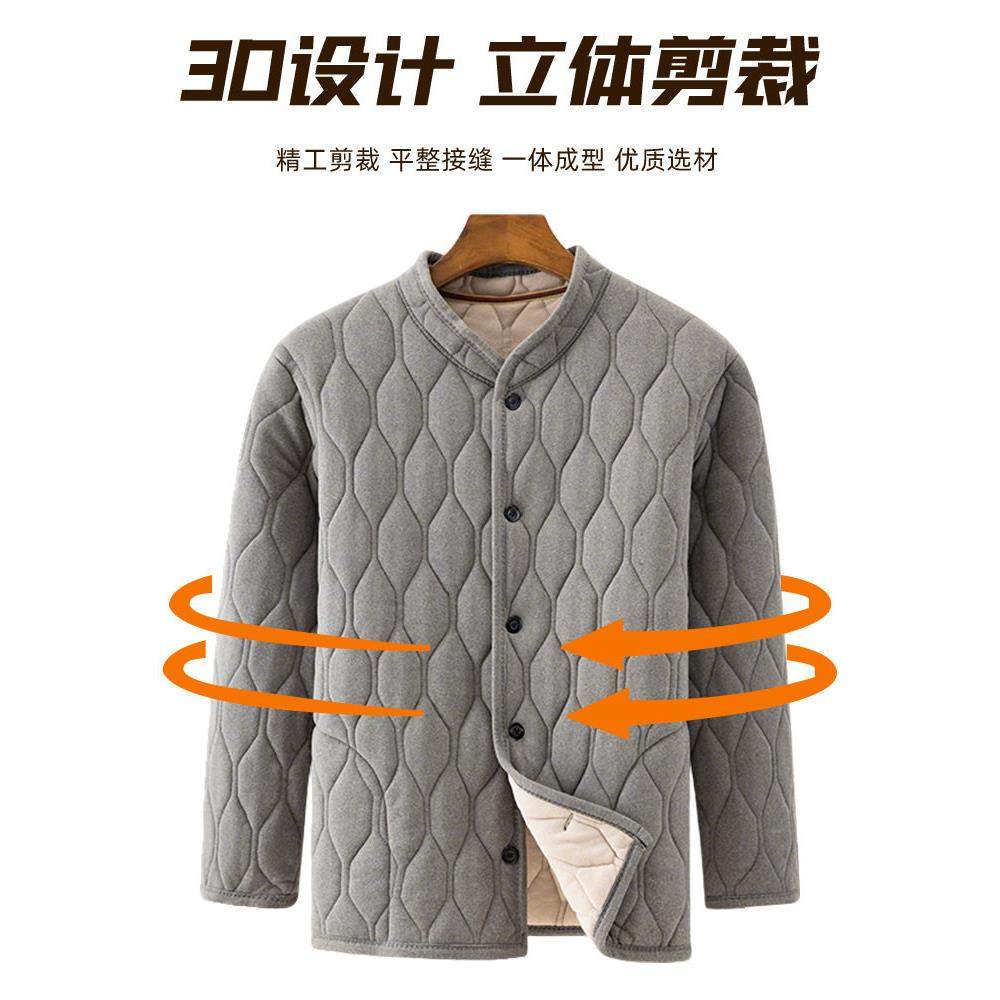 中老年男士棉服德绒保暖男款棉袄棉裤套装爸爸爷爷棉衣居家服睡衣,淘宝优惠券,粉丝福利购,淘宝优惠卷