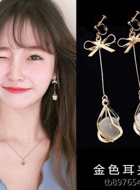 无耳洞耳夹女长流苏超仙