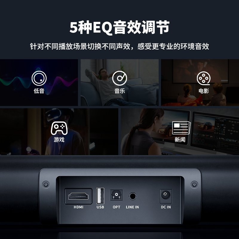 FosiAudio弗西音频A3桌面电脑音箱台式机蓝牙音响壁挂式电视客厅-图2