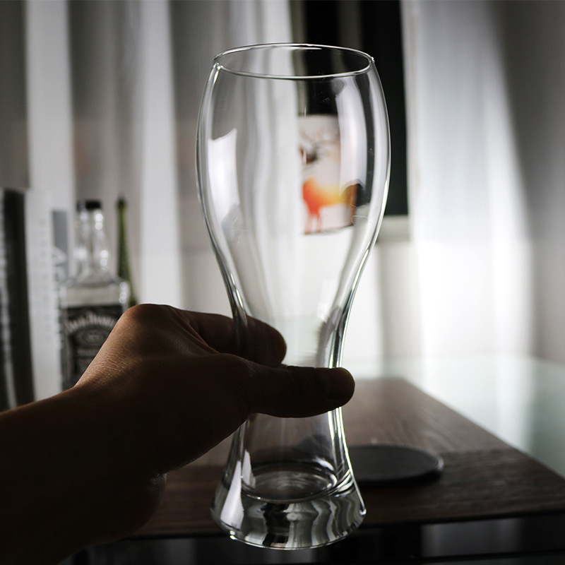 利比精酿啤酒杯子网红大容量扎啤杯大号商用玻璃杯创意小麦啤酒杯-图1