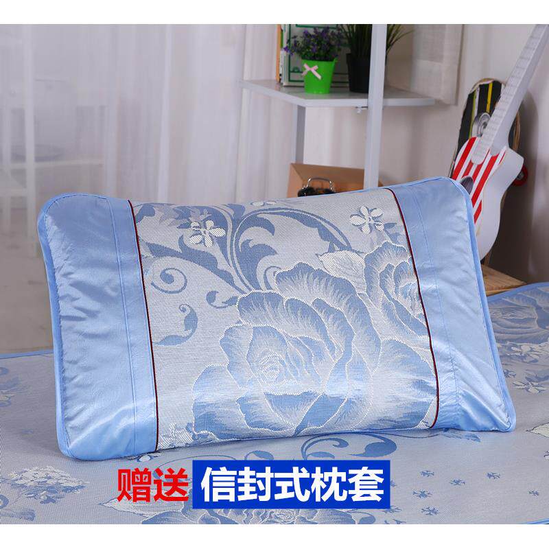 大学生宿舍凉席单人床寝室上下铺折叠卡通冰丝席子0.9m1m1.2米0.8 - 图0